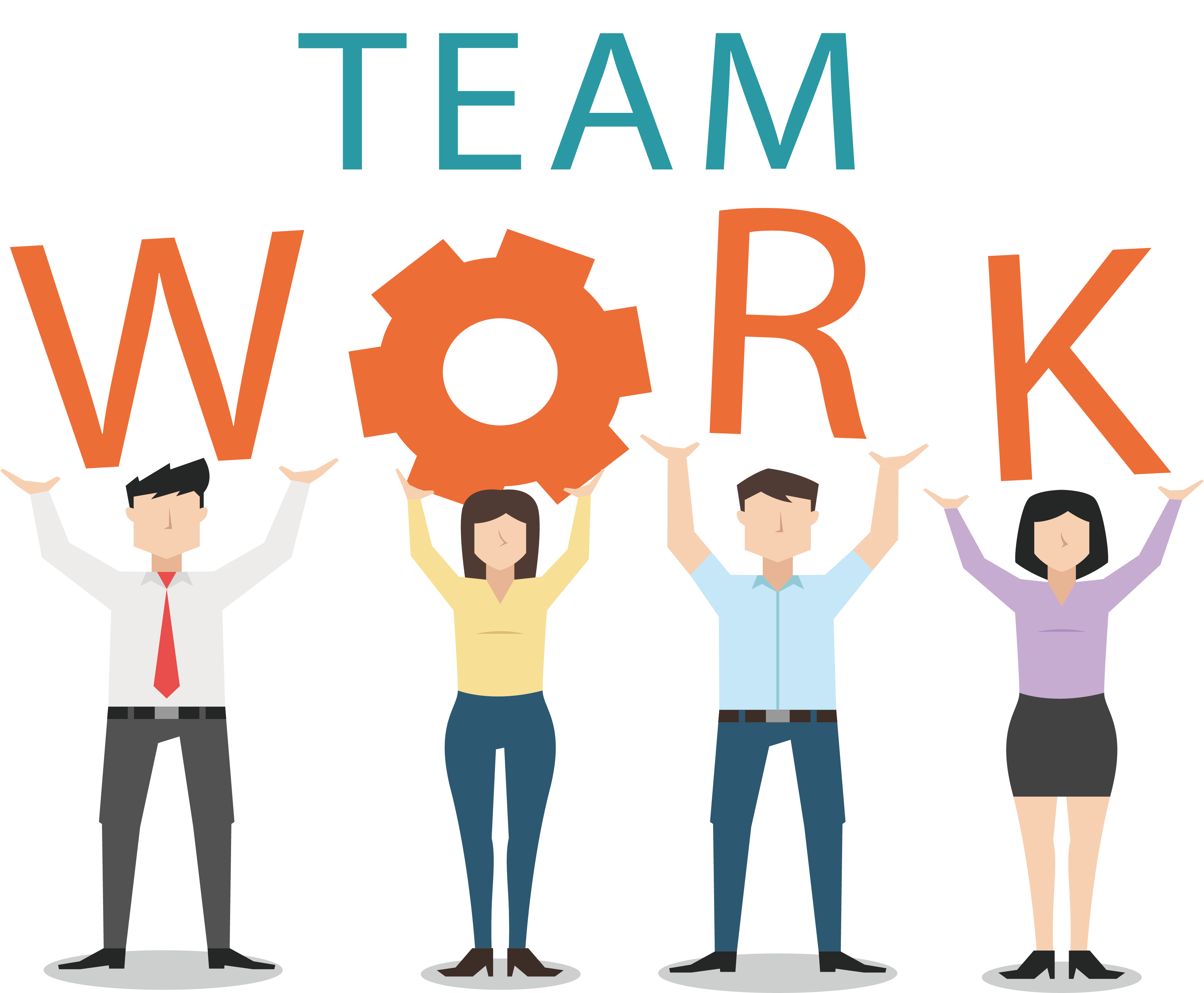 Clipart Hand Teamwork Team Work Png Download Full Size Clipart - Gambaran